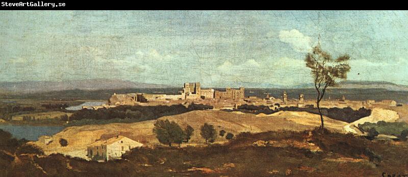  Jean Baptiste Camille  Corot Avignon from the West